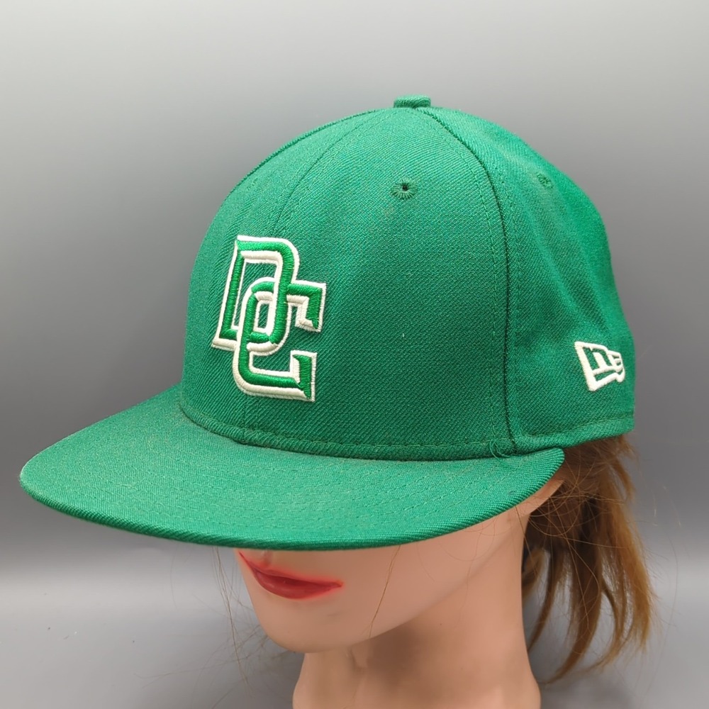 New Era 59FIFTY MLB Washington National Green Fitted Cap Hat 7 3/8 Wool USA
